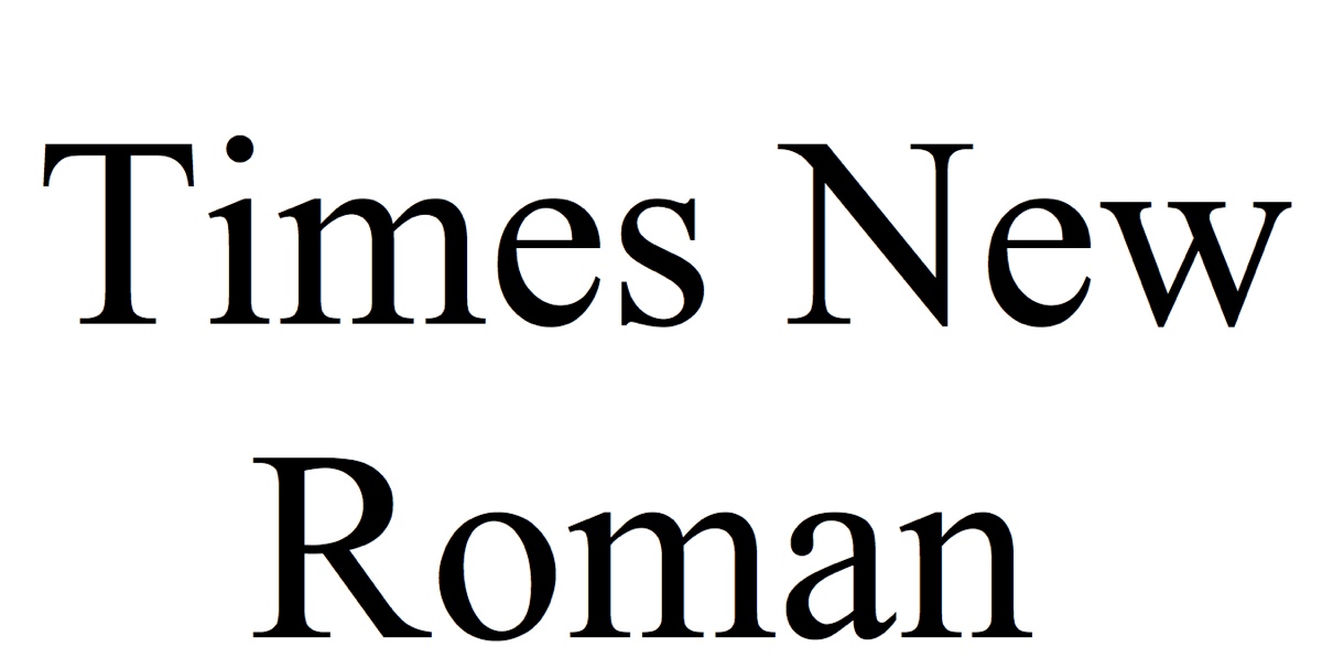 Times new roman шрифт таблица